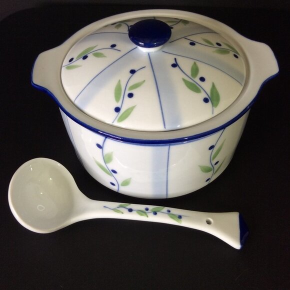 COOK Street 4 Piece Side Server Dish Blueberry